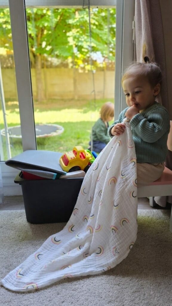 Lange bébé pour les vacances d'été.